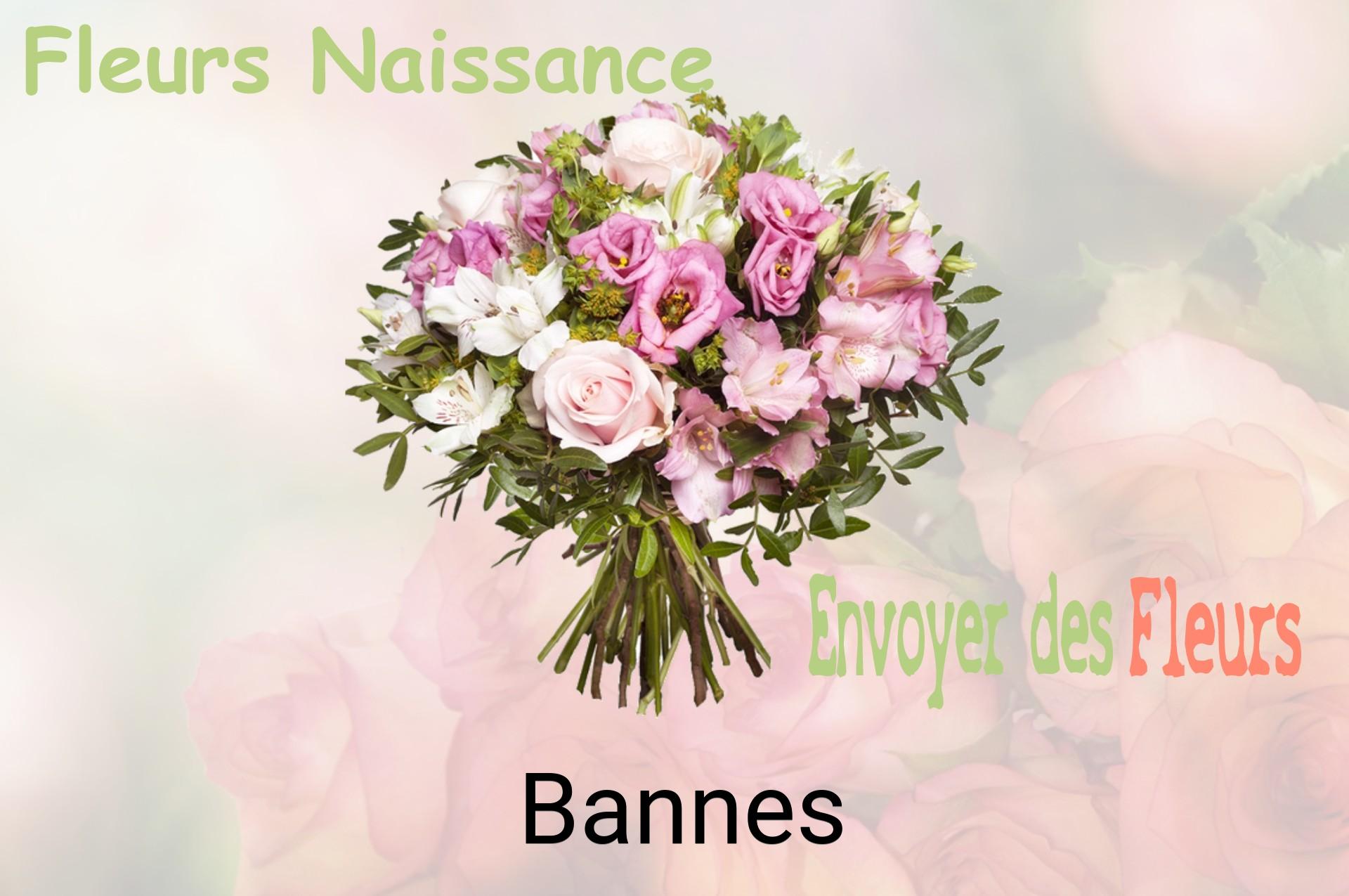 Bouquet de fleurs de naissance livré à Bannes